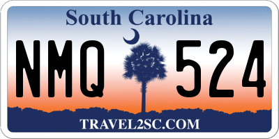 SC license plate NMQ524