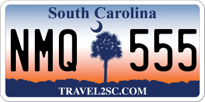 SC license plate NMQ555