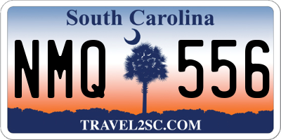 SC license plate NMQ556