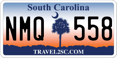 SC license plate NMQ558