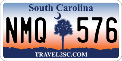 SC license plate NMQ576