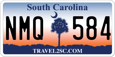 SC license plate NMQ584
