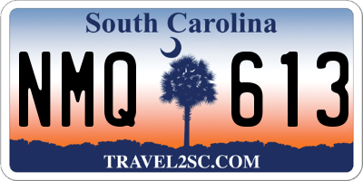 SC license plate NMQ613