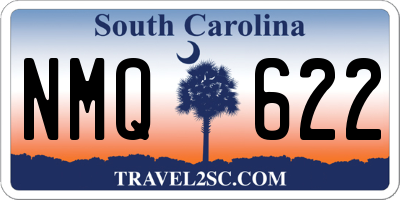 SC license plate NMQ622