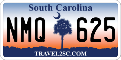 SC license plate NMQ625