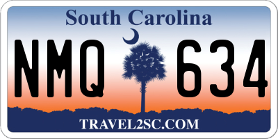 SC license plate NMQ634