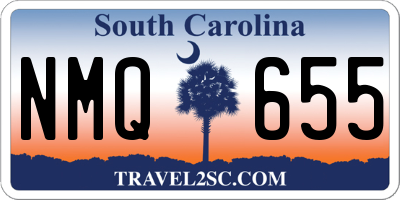 SC license plate NMQ655