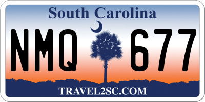 SC license plate NMQ677