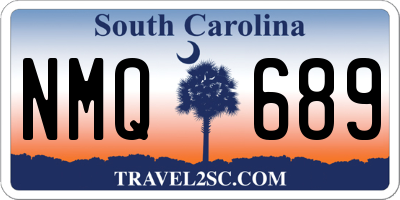SC license plate NMQ689