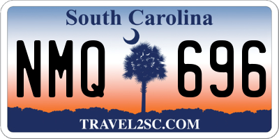 SC license plate NMQ696