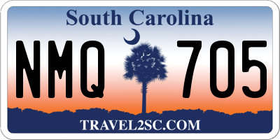 SC license plate NMQ705
