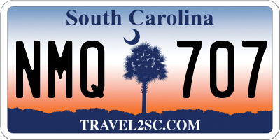 SC license plate NMQ707