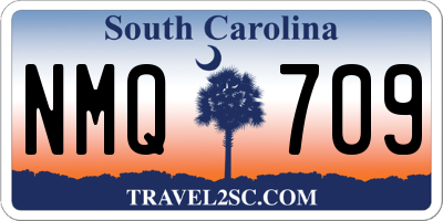 SC license plate NMQ709