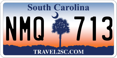 SC license plate NMQ713