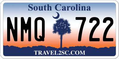 SC license plate NMQ722
