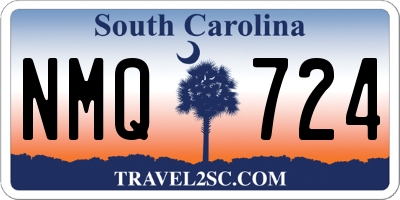 SC license plate NMQ724