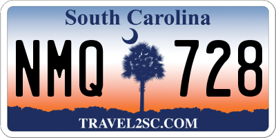 SC license plate NMQ728