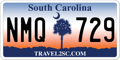 SC license plate NMQ729