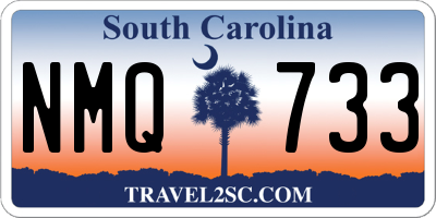 SC license plate NMQ733