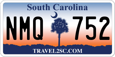 SC license plate NMQ752