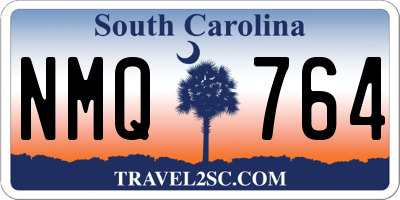 SC license plate NMQ764