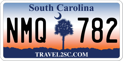 SC license plate NMQ782