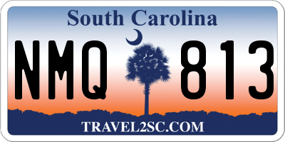 SC license plate NMQ813