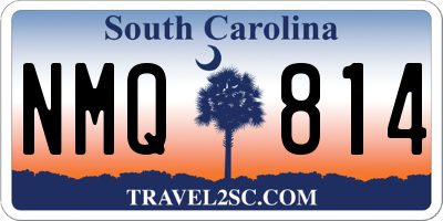SC license plate NMQ814