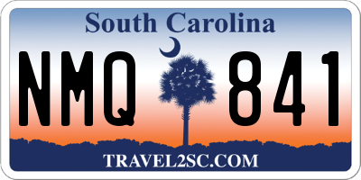 SC license plate NMQ841
