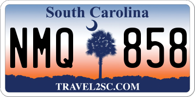 SC license plate NMQ858