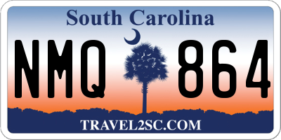 SC license plate NMQ864