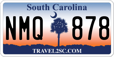 SC license plate NMQ878