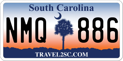 SC license plate NMQ886