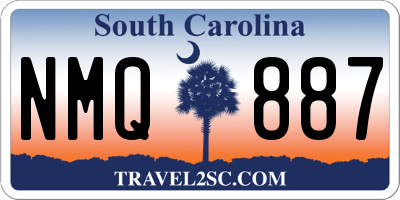 SC license plate NMQ887