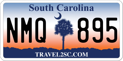 SC license plate NMQ895