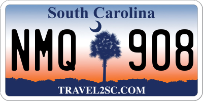 SC license plate NMQ908