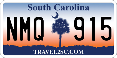 SC license plate NMQ915