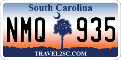 SC license plate NMQ935