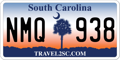 SC license plate NMQ938
