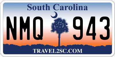 SC license plate NMQ943
