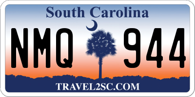 SC license plate NMQ944