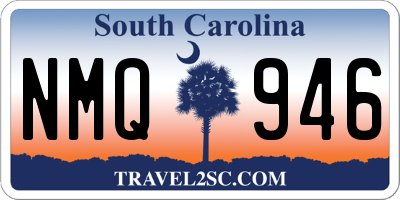 SC license plate NMQ946