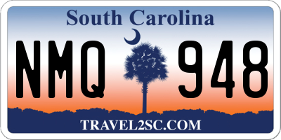 SC license plate NMQ948