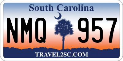SC license plate NMQ957