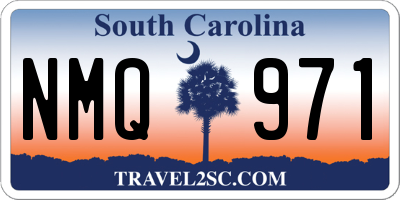 SC license plate NMQ971