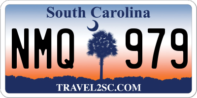 SC license plate NMQ979