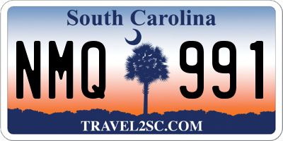 SC license plate NMQ991