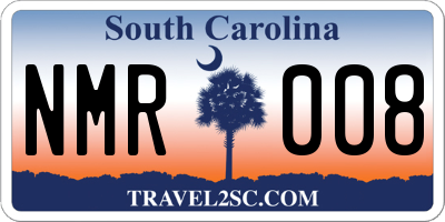 SC license plate NMR008