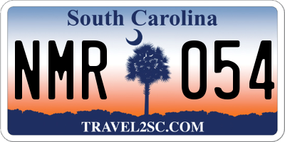 SC license plate NMR054