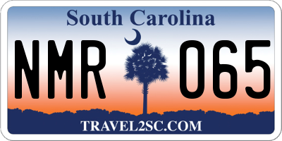 SC license plate NMR065